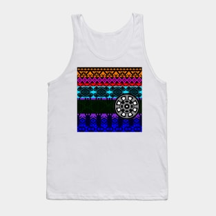 mandala pattern in totonac art in ecopop wallpaper Tank Top